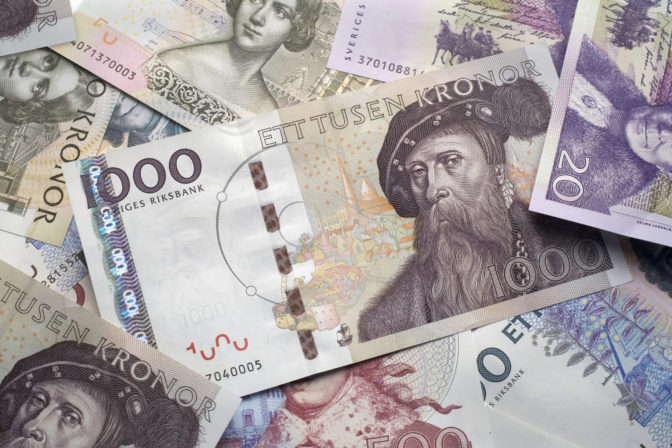 Švédsko, švédske koruny