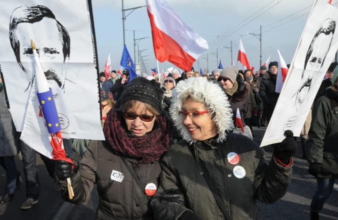 Protivládny protest vo Varšave