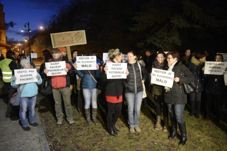 Štrajk zdravotných sestier