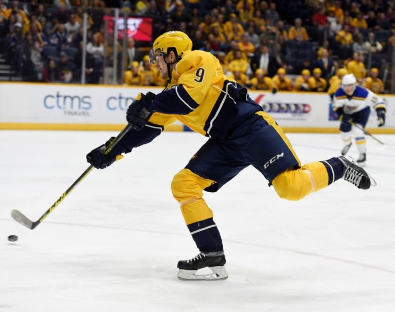 Útočník Nashvillu Filip Forsberg