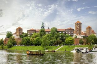 Panorama Of Wawel Castle In Cracow, Poland