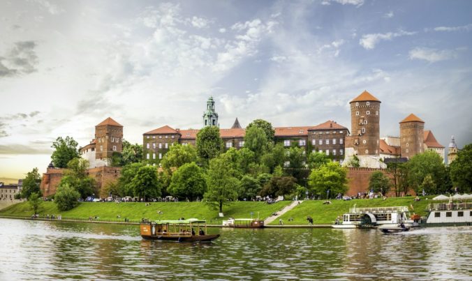 Panorama Of Wawel Castle In Cracow, Poland