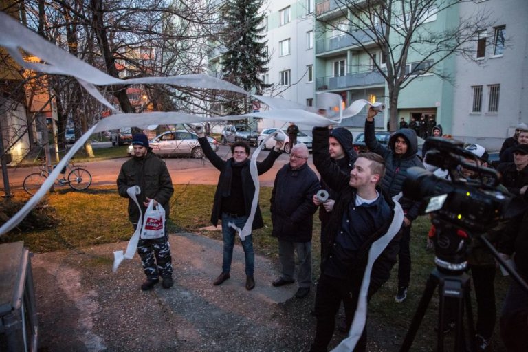 Protest proti rozkrádaniu v zdravotníctve