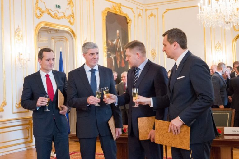Béla Bugár, Robert Fico, Radoslav Procházka, Andrej Danko
