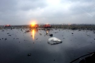Havária lietadla spoločnosti flydubai v Rusku