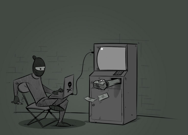 Bankomat, hackeri, ochrana