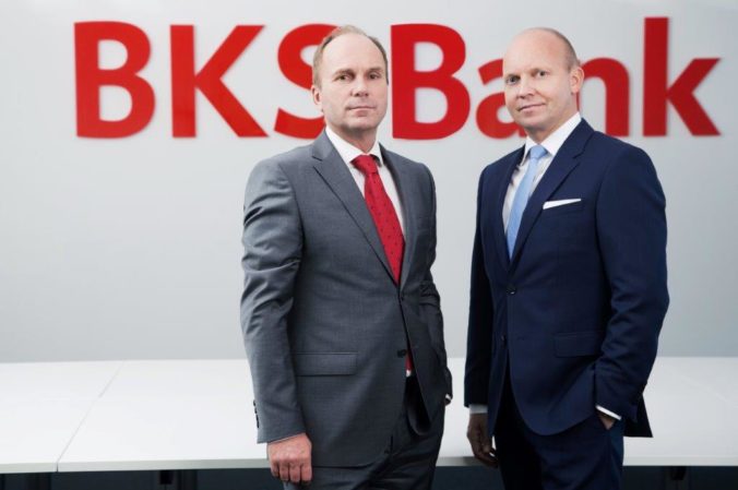 Joachim Reitmeier a Harald Brunner, vedúci BKS Bank na Slovensku