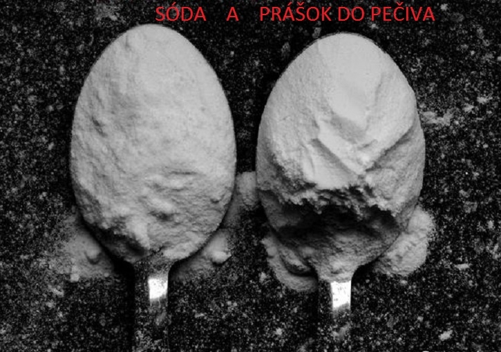 Poznáte rozdiel medzi jedlou sódou a práškom do pečiva?