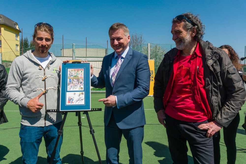 Slovenský cyklista Peter Sagan je už aj na poštovej známke
