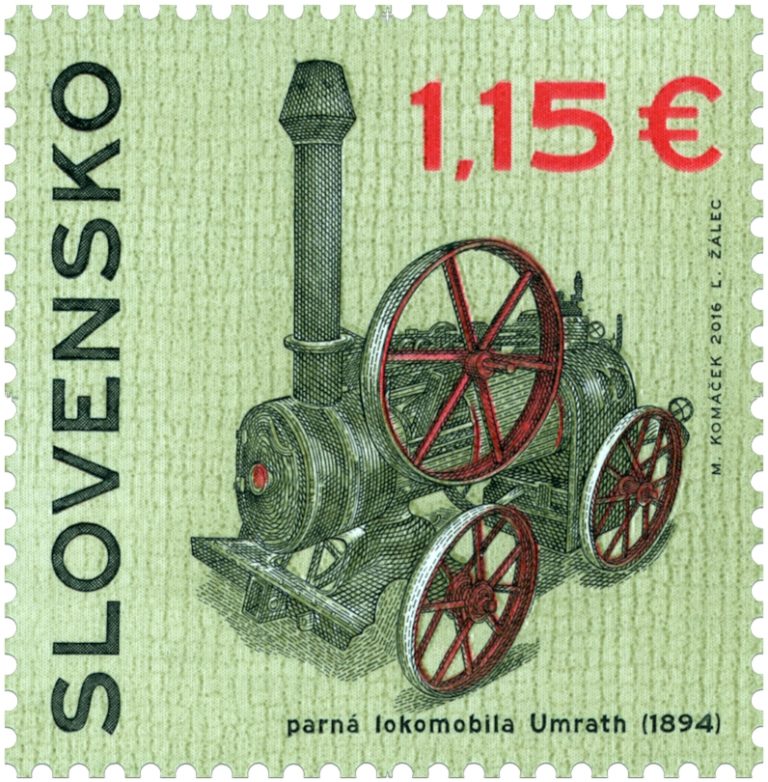 Vyjde známka s parnou lokomobilou Umrath z roku 1894