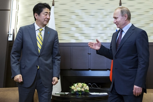 Šinzó Abe a Vladimir Putin