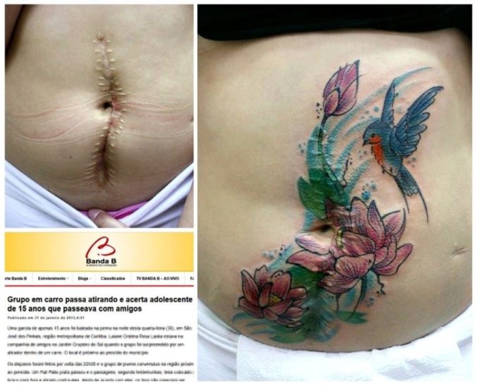 Úžasné. Žena prekrýva ľuďom jazvy krásnymi tetovaniami!