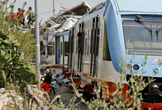 Fatálna zrážka vlakov v Taliansku