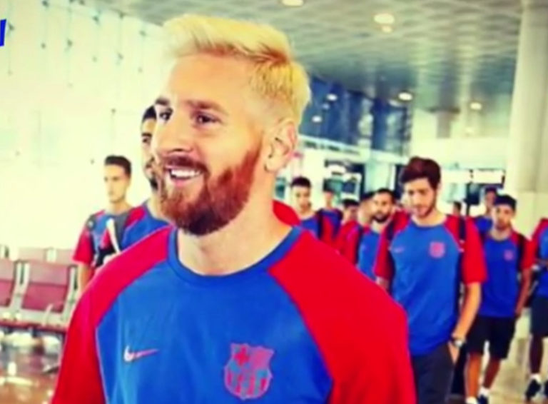 Messi prekvapil novým účesom á la Aaron Ramsey