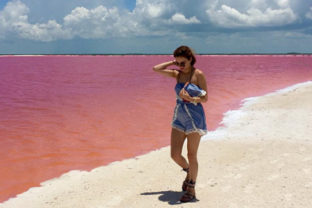 Ružová lagúna, Mexiko
