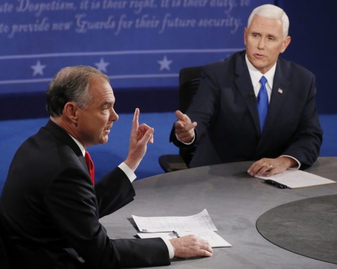 Kandidáti na viceprezidenta sa stretli v televíznej debate