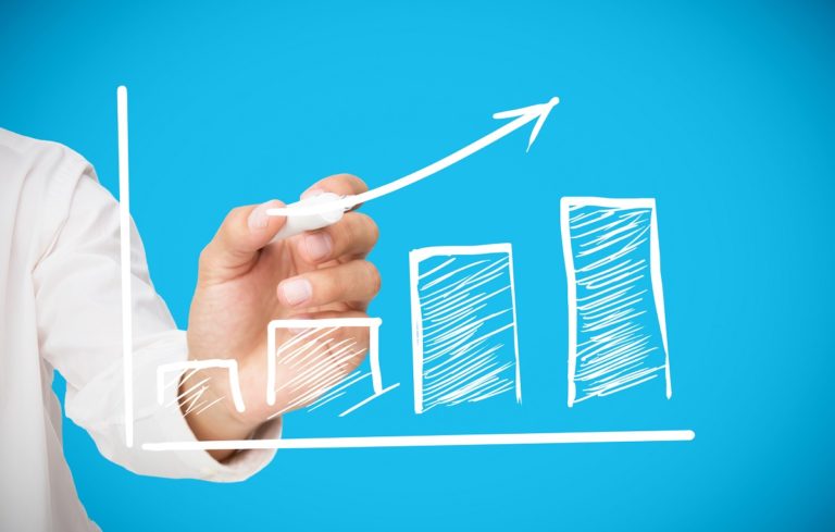 Arrow above graph