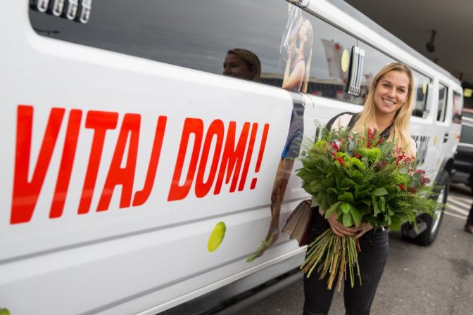 Šampiónka Dominika Cibulková je uz doma