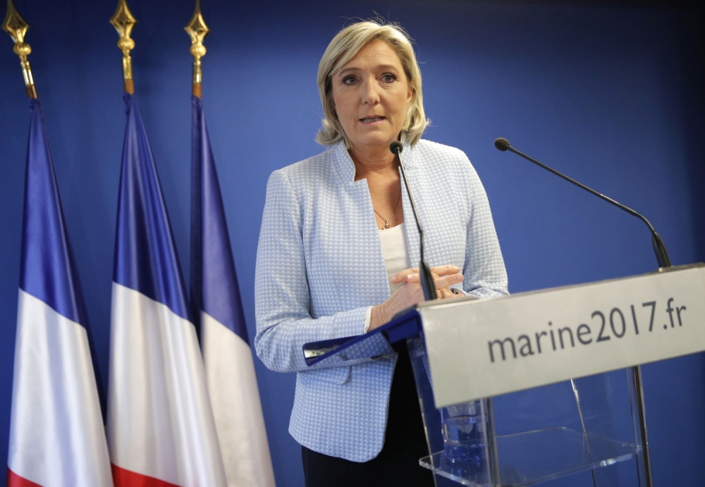 Francúzska krajne pravicová líderka Marine Le Penová