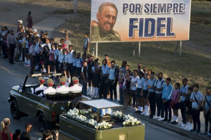 Pohreb Fidela Castra.