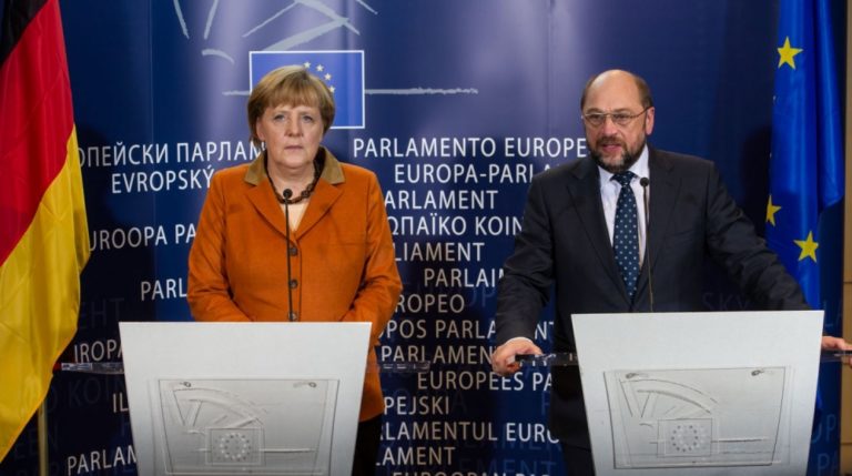 Angela Merkelová, Martin Schulz