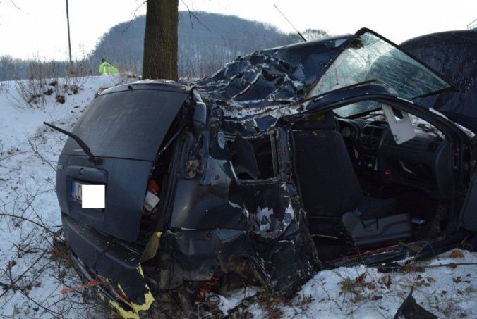 Auto narazilo do stromu, 27 ročný vodič zomrel