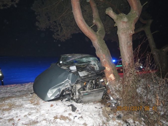 Opitý vodič vrazil pri Považskej Bystrici do stromu