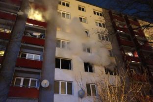 Požiar bytu na Špačinskej ulici v Trnave