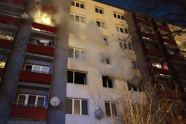 Požiar bytu na Špačinskej ulici v Trnave