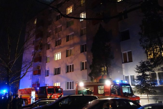 Požiar bytu na Špačinskej ulici v Trnave
