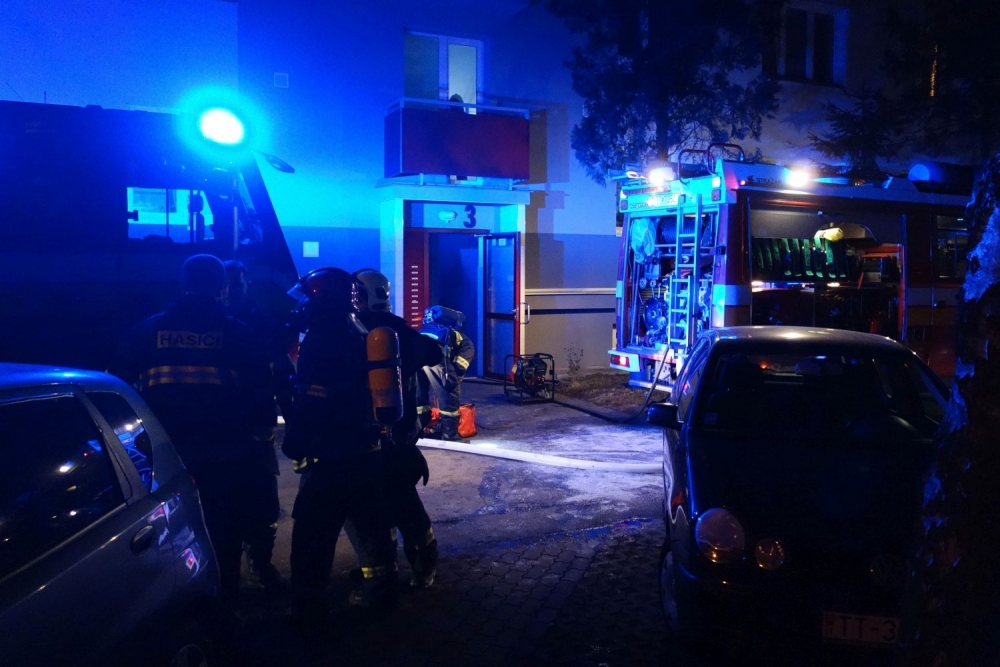 Požiar bytu na Špačinskej ulici v Trnave