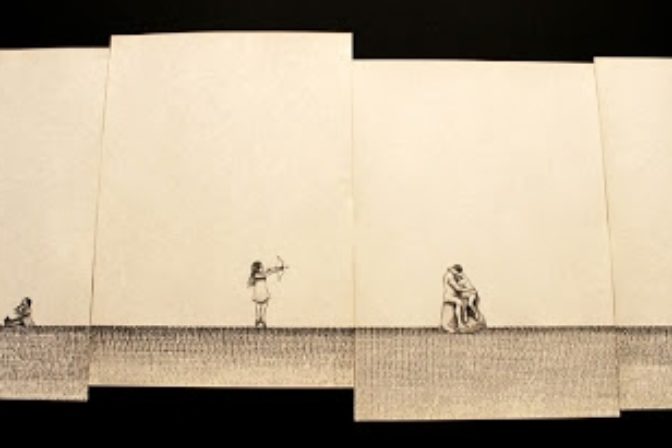 Unikátna séria 300 ilustrácií vytvorených z písmen