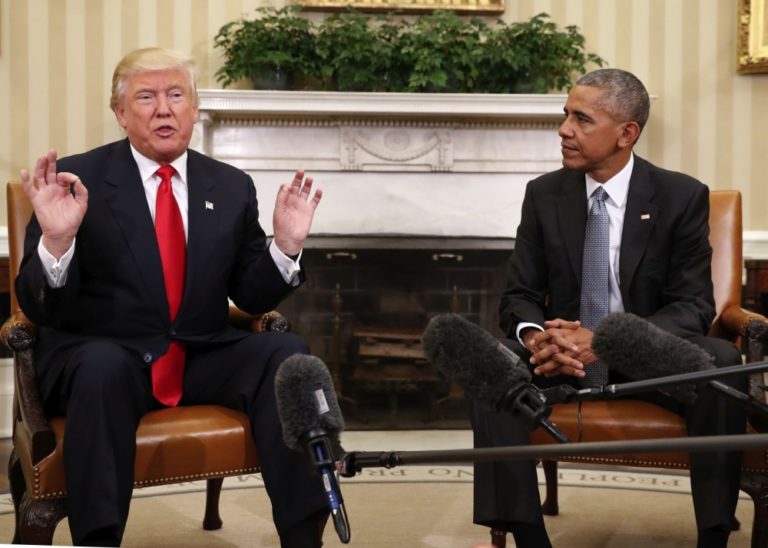 Barack Obama, Donald Trump