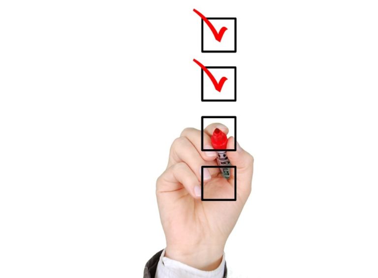 Prieskum checklist