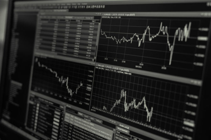 Obchodovanie, forex, graf