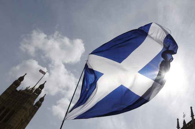 Škótsko, vlajka