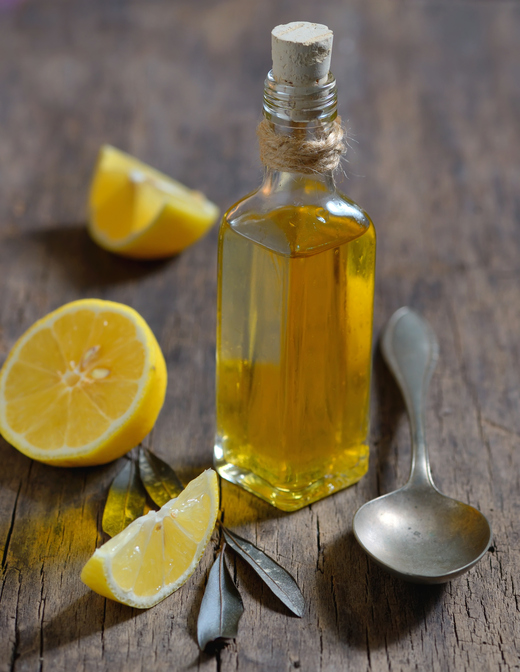 Liver Detox with olive oil and  lemon fruits