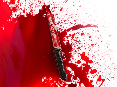 Krv, nôž