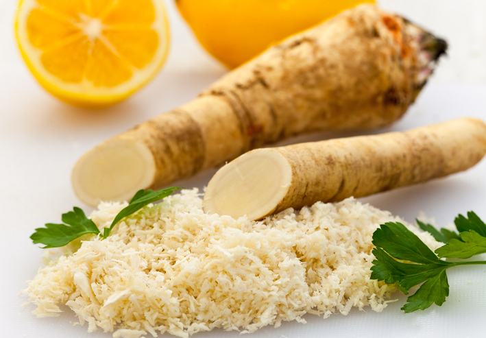 Fresh grated horseradish