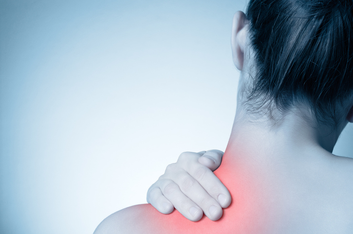 Woman with back pain