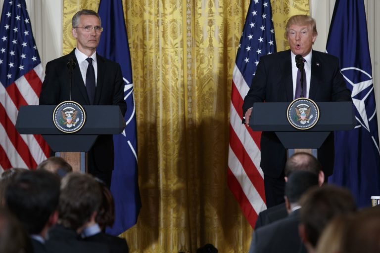 Donald Trump, Jens Stoltenberg