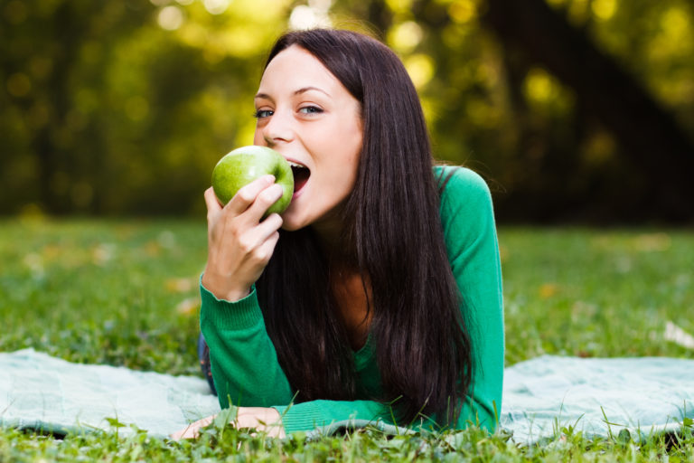 Healthy snack in nature