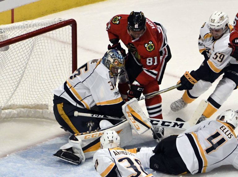 Pekka Rinne, Marián Hossa