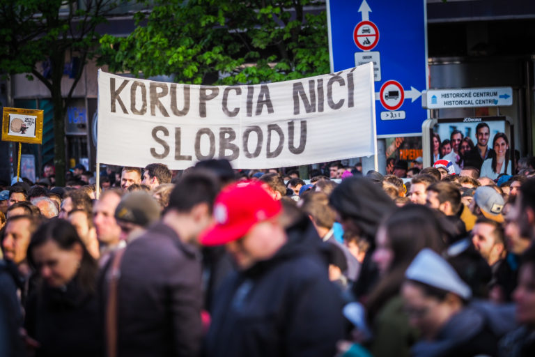 Protikorupčný pochod študentov