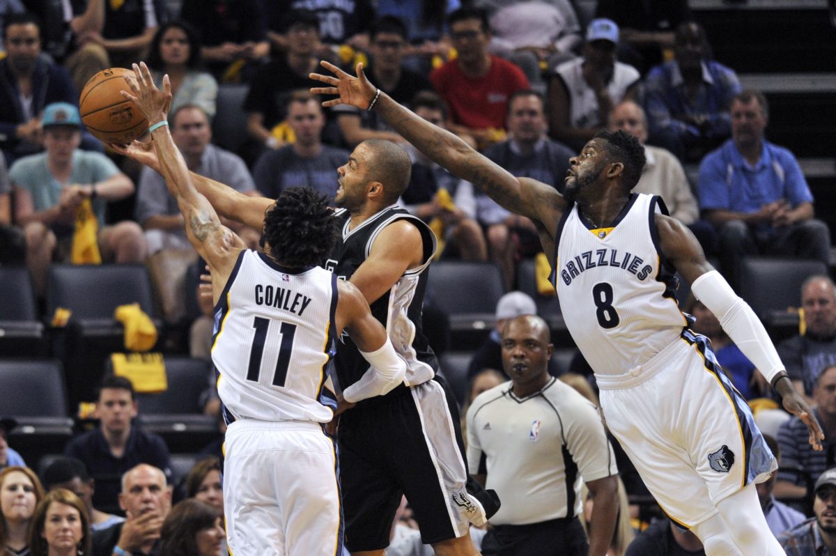 Tony Parker, Mike Conley, James Ennis