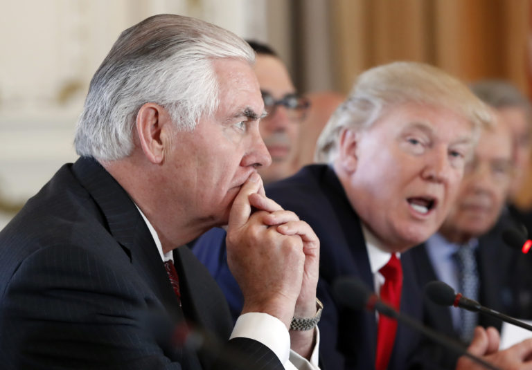 Donald Trump, Rex Tillerson