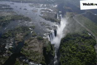 Redbull - 30 metrový skok do Viktóriiných vodopádov