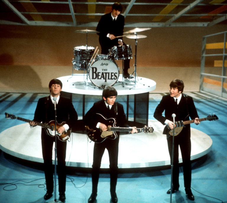 Paul McCartney, George Harrison and John Lennon. Ringo Starr