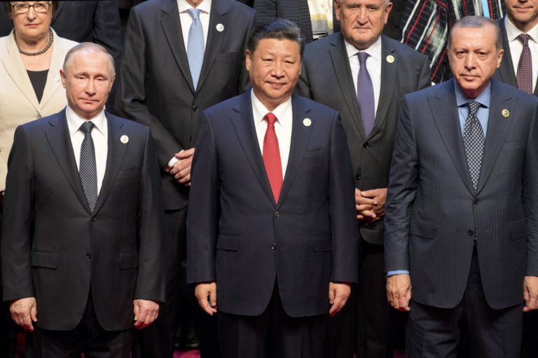 Vladimir Putin, Xi Jinping, Recep Tayyip Erdogan