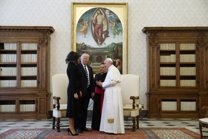 Donald Trump, Melania Trump, Pope Francis